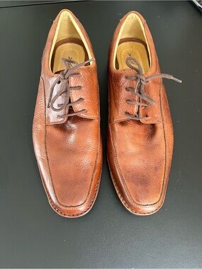 Martin Dingman Men's Brown Leather Lace-Up Derbys